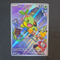 Pokemon Turtwig 040 MEP: Promo Full Art Holo Razor Leaf Card 2026 - Image 1