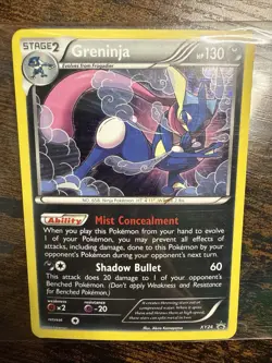 Pokemon TCG Greninja XY XY24 Cosmos Holo Promo LP To MP Condition FREE SHIPPING - Image 1