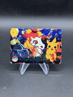 Pikachu Cubone Pokemon Vintage Pocket Monster Vending Prism Sticker 350 - Image 1