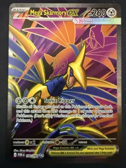 Mega Skarmory EX 106/088 Pokemon Perfect Order Full Art Double Rare NM - Image 1