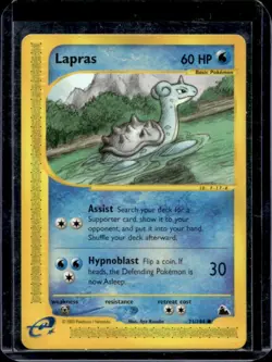 2003 Pokemon Skyridge Lapras Reverse Holo #71/144 - Image 1