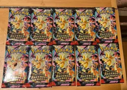10 Pokemon TCG Ascended Heroes Sealed Booster Packs Lot English - Image 1