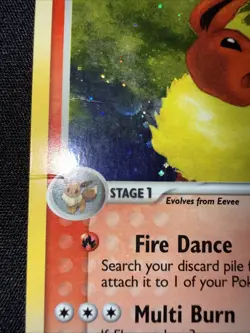 Flareon Holo 5/115 - 2005 Pokemon Ex Unseen Forces - MP - Image 2