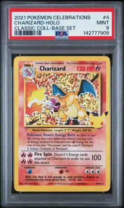 PSA 9 CHARIZARD 4/102 HOLO CELEBRATIONS CLASSIC COLLECTION POKEMON 🔥 - Image 1