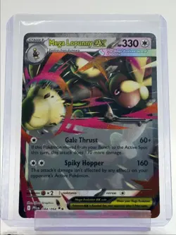 MEGA LOPUNNY EX 2025 POKEMON PHANTASMAL FLAMES DOUBLE RARE C 084/094 Q3384 - Image 1