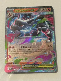 Pokemon TCG Mega Charizard x Ex 13/94 Ultra Rare Phantasmal Flames - Image 1