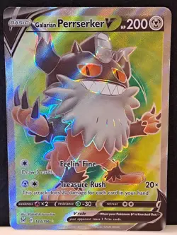 Pokemon TCG Galarian Perrserker V Sword & Shield - Lost Origin 183/196 Holo NM - Image 2