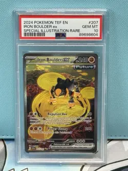 Pokemon Iron Boulder ex Temporal Forces Special Illustration Rare #207 PSA 10 - Image 1