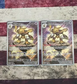 2x Pokemon TCG Alakazam MEP 009 Mega Evolution Black Star Promo - Image 1