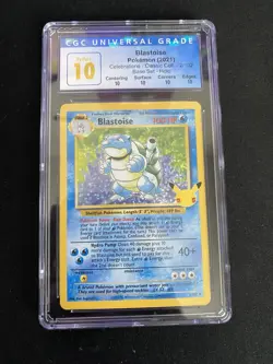 Blastoise Celebrations 2/102 Holo CGC Perfect 10 Classic Collection 2021 Pokemon - Image 1