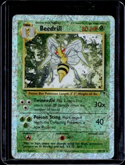 2002 Pokemon Legendary Collection Beedrill Reverse Holo #20/110 - Image 1