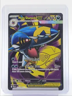 MEGA SHARPEDO EX 2025 POKEMON PHANTASMAL FLAMES ULTRA RARE FA 113/094 Q5700 - Image 1