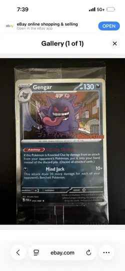 Pokemon GENGAR 050/088 GameStop Promo Stamped (SEALED) Ships Fast - Image 1