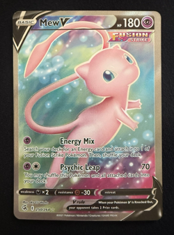 Mew V 250/264 Fusion Strike Full Art Ultra Rare NM Pokemon - Image 1