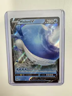 Pokemon TCG Wailord V 013/73 Ultra Rare Holo Champion's Path - Image 1