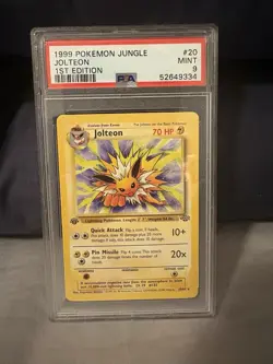 Pokemon Jungle 1st Edition Jolteon #20/64 PSA 9 MINT - Image 1