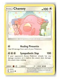 Chansey 152/214 Common Lost Thunder Pokemon Near Mint - Image 1