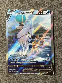 Ice Rider Calyrex V 164/198 - SWSH Chilling Reign Alt Art Ultra Rare Pokemon TCG - Image 1