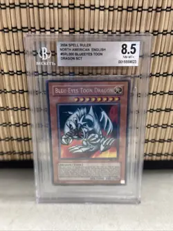 2004 Blue-Eyes Toon Dragon SRL-000 Spell Ruler Unlimited - BGS 8.5 - Image 1