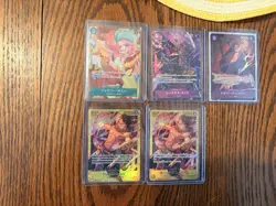 Bandai One Piece Card Game Foil Character Cards Lot 25 Japanese - Image 4