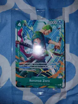 One Piece Tcg Roronoa Zoro 2026 C2E2 Promo Card In Hand!! Ships safely next day! - Image 1