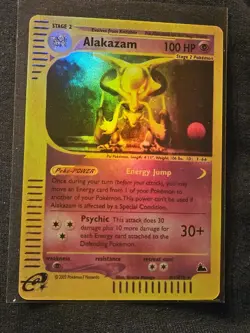 Pokemon Alakazam Skyridge 2003 2/144 Reverse Holo Rare 100 HP Stage 2 Card - Image 1