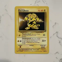 Pokemon TCG Electabuzz Base Set 20/102 1999 Collector’s Card - Image 1