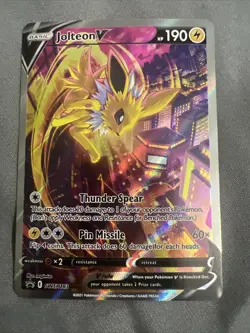 Jolteon V SWSH183 SWSH: Sword & Shield Promo Cards Holo LP - Image 1