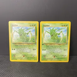 Scyther 1st Edition Non Holo Neo Discovery Set Pokemon Card LP/NM And Non 1stEdi - Image 1