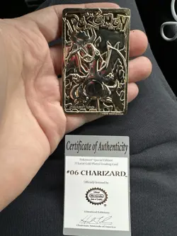 Charizard 23 Karat Gold-Plated Trading Card 1999 Special Edition - Image 1