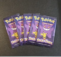 [5 PACKS] 2022 Trick or Trade Booster Pack - Halloween Pokemon Cards 🎃 - Image 1