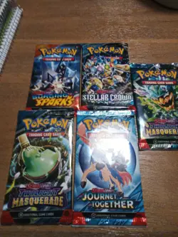 5 Packs Pokemon Cards! New/Sealed!Total 50 Cards! Scarlet & Violet! - Image 2