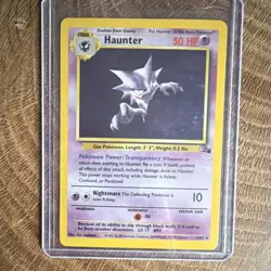 Pokemon Haunter Fossil Rare 1999 6/62 Stage 1 50 HP English Card - Image 1