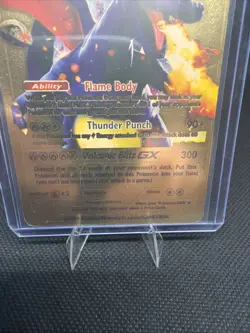Pokemon Shining Charizard GX 250hp Gold Foil Fan Art Collector Card - Image 4