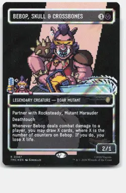 Bebop, Skull & Crossbones (Borderless) (Surge Foil) *Foil* TMC 87 NM - Image 1