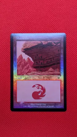 Mountain Foil #345 Onslaught MTG MP - Image 1