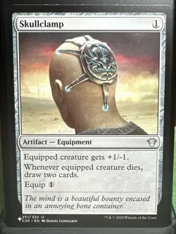 MTG : Skullclamp C20 251 - Commander 2020 - Uncommon / PACK FRESH - Image 1