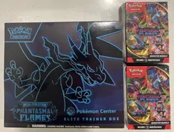Pokemon Phantasmal Flames PC ETB & 2 Booster Bundle Boxes New Sealed MINT - Image 1