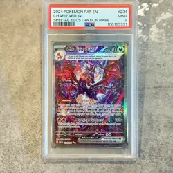 Pokemon TCG Charizard EX Sir Paldean Fates 234/091 Full Art Secret Rare PSA 9 - Image 1