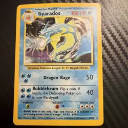 Gyarados 6/102 Holo Rare Base Set Pokemon Card - Image 1