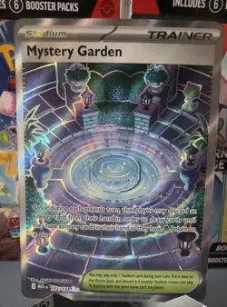Pokemon TCG Mystery Garden Trainer Holo Card Mega Evolution 172/132 - Image 1