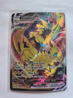 Pokemon TCG Crown Zenith Zeraora VMAX Holo Ultra Rare Card 054/159 - Image 1