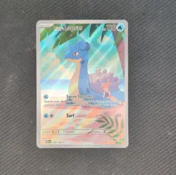 Pokemon Misty's Lapras Illustration Rare 194/182 SV10 Destined Rivals Holo 110 … - Image 3