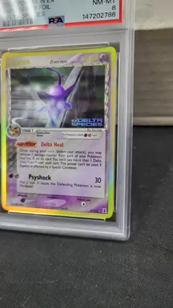 2005 ESPEON REVERSE HOLO FOIL EX DELTA SPECIES POKEMON PSA 8 NEAR MINT-MINT #4 - Image 3