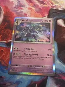 💥Pokemon TCG - Ceruledge - 040/091 - Holo - Rare - Paldean Fates - (NM)💥 - Image 1