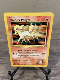 Pokemon TCG Blaine's Ponyta Gym Heroes 63/132 Regular Unlimited Common-NM! - Image 1