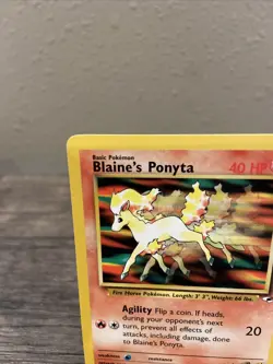 Pokemon TCG Blaine's Ponyta Gym Heroes 63/132 Regular Unlimited Common-NM! - Image 2