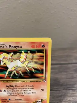 Pokemon TCG Blaine's Ponyta Gym Heroes 63/132 Regular Unlimited Common-NM! - Image 3