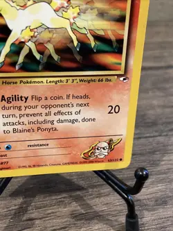 Pokemon TCG Blaine's Ponyta Gym Heroes 63/132 Regular Unlimited Common-NM! - Image 5