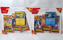 LOT of 2 Pokemon Surging Sparks Tech Sticker Booster Packs 6-PACKS 190145 - Image 1